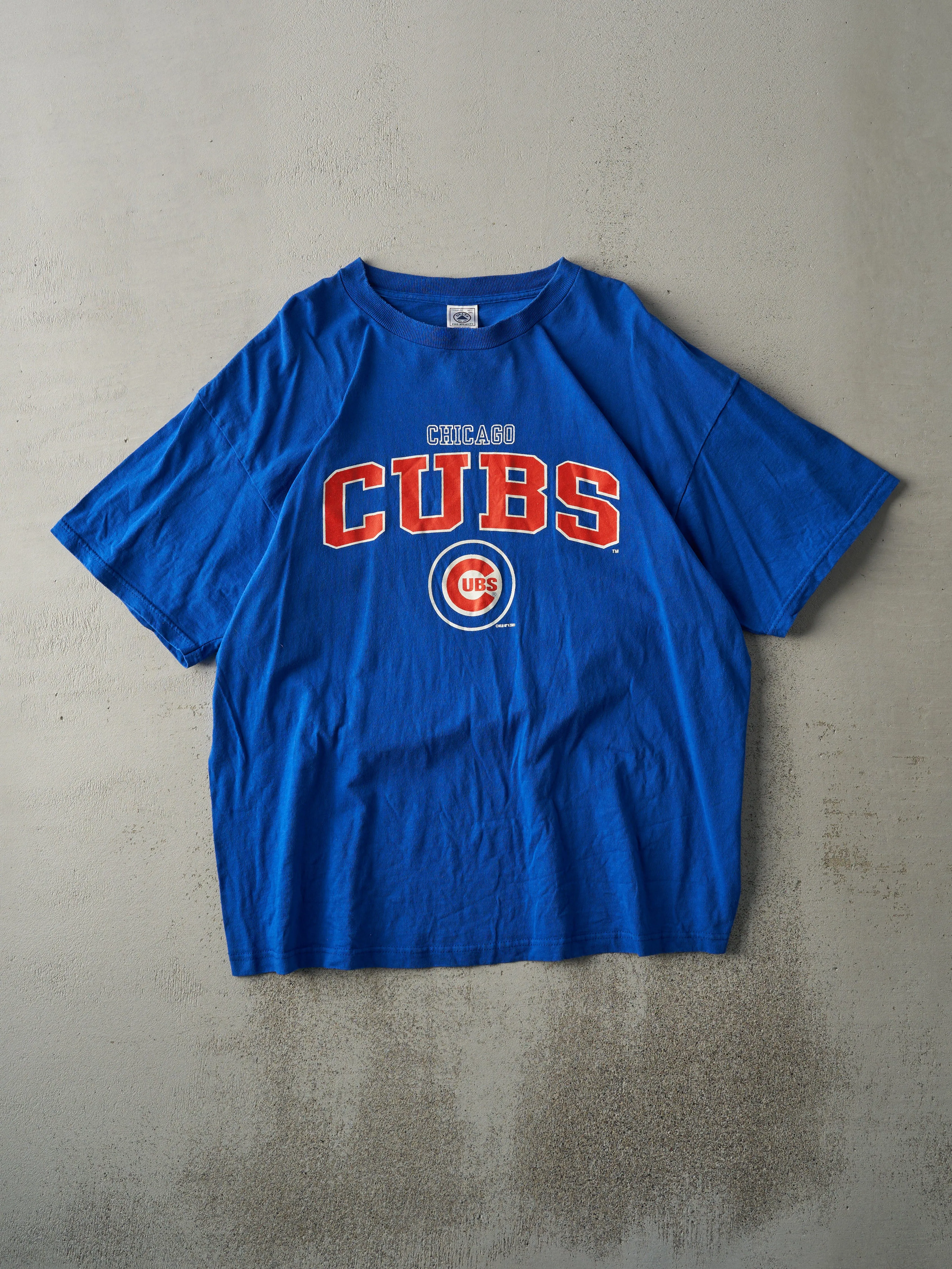 Vintage 01' Blue Chicago Cubs Tee (L) sold by Rebalance Vintage