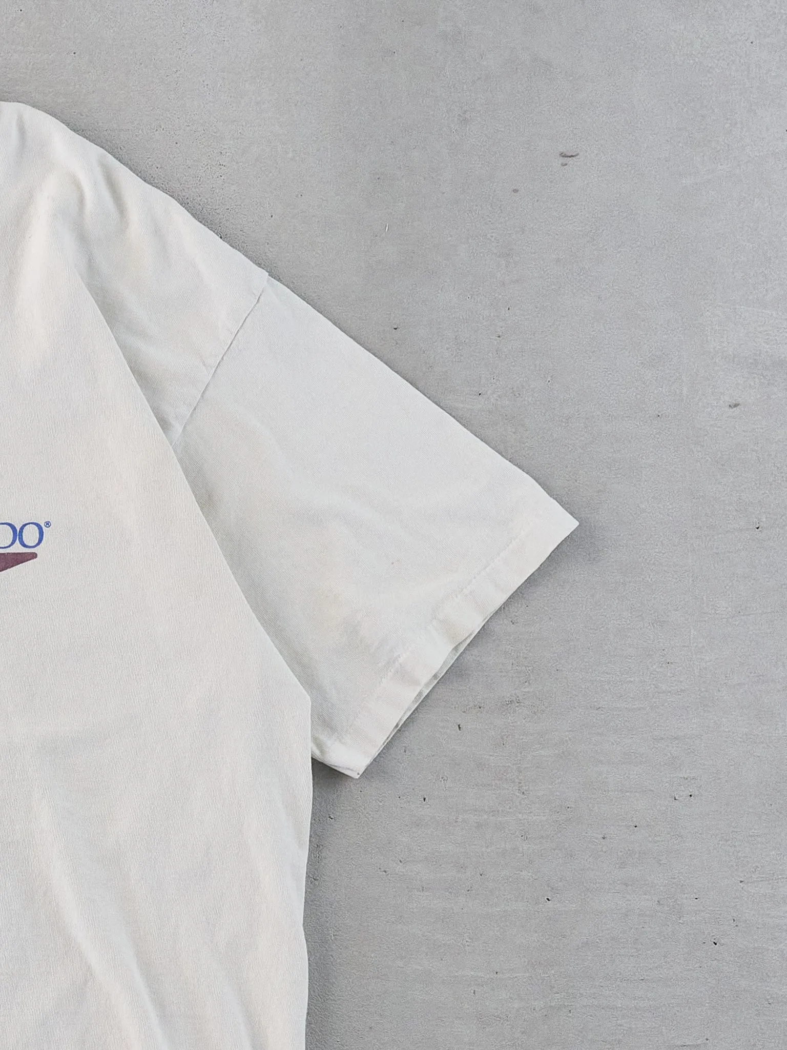 Vintage 95' White Speedo "Power" Sports Graphic Tee (M) sold by Rebalance Vintage product image thumbnail 5