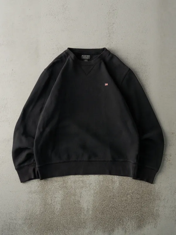 Vintage Y2K Black Embroidered Polo Jeans Co Ralph Lauren Crewneck (L) sold by Rebalance Vintage