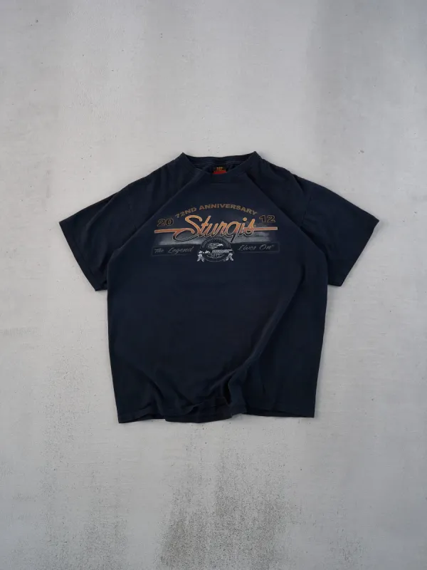 Vintage 12' Black Sturgis Biker Graphic Tee (M) sold by Rebalance Vintage