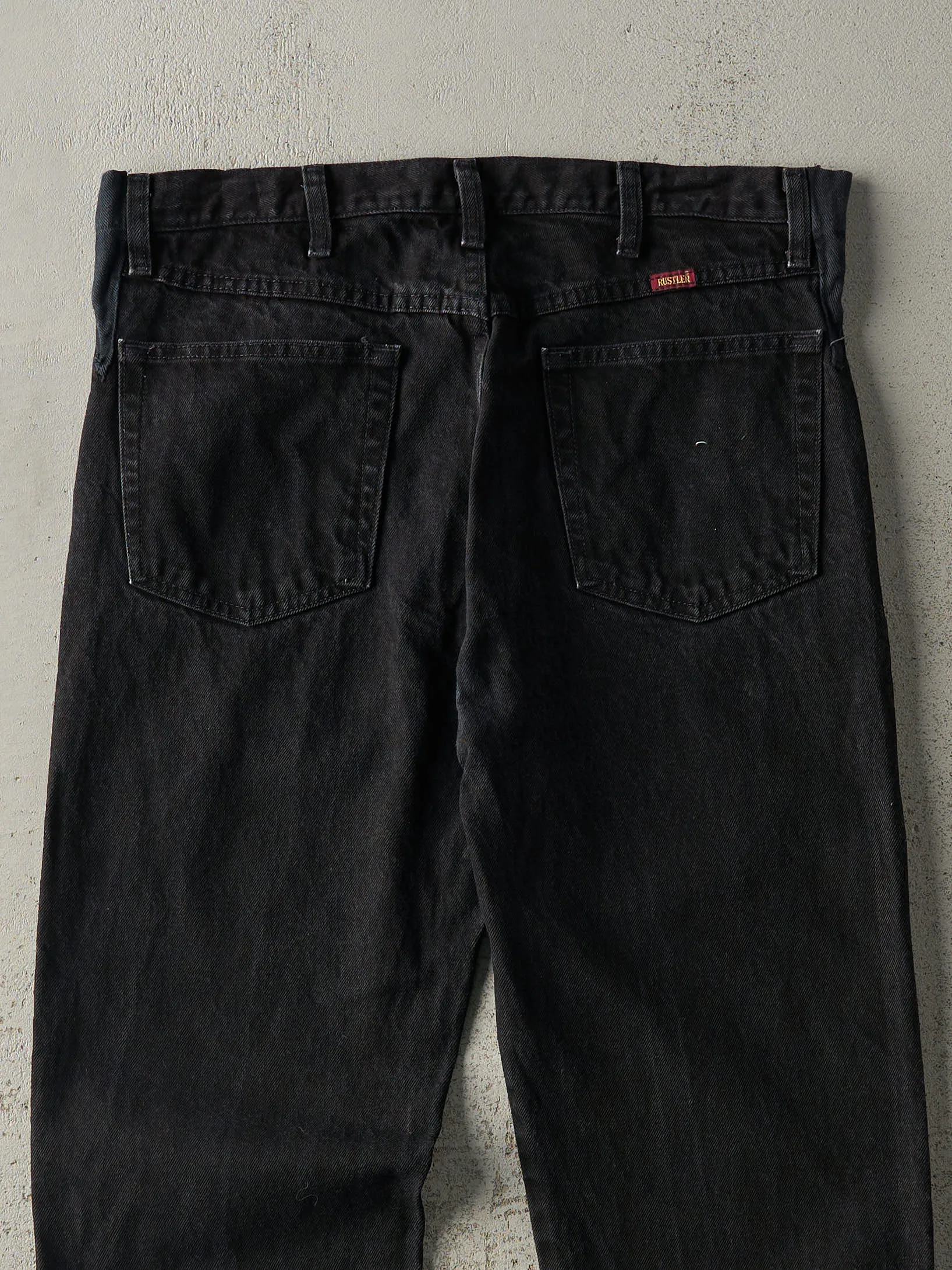 Vintage Y2K Black Rustler Denim Pants (34x30) sold by Rebalance Vintage product image thumbnail 4