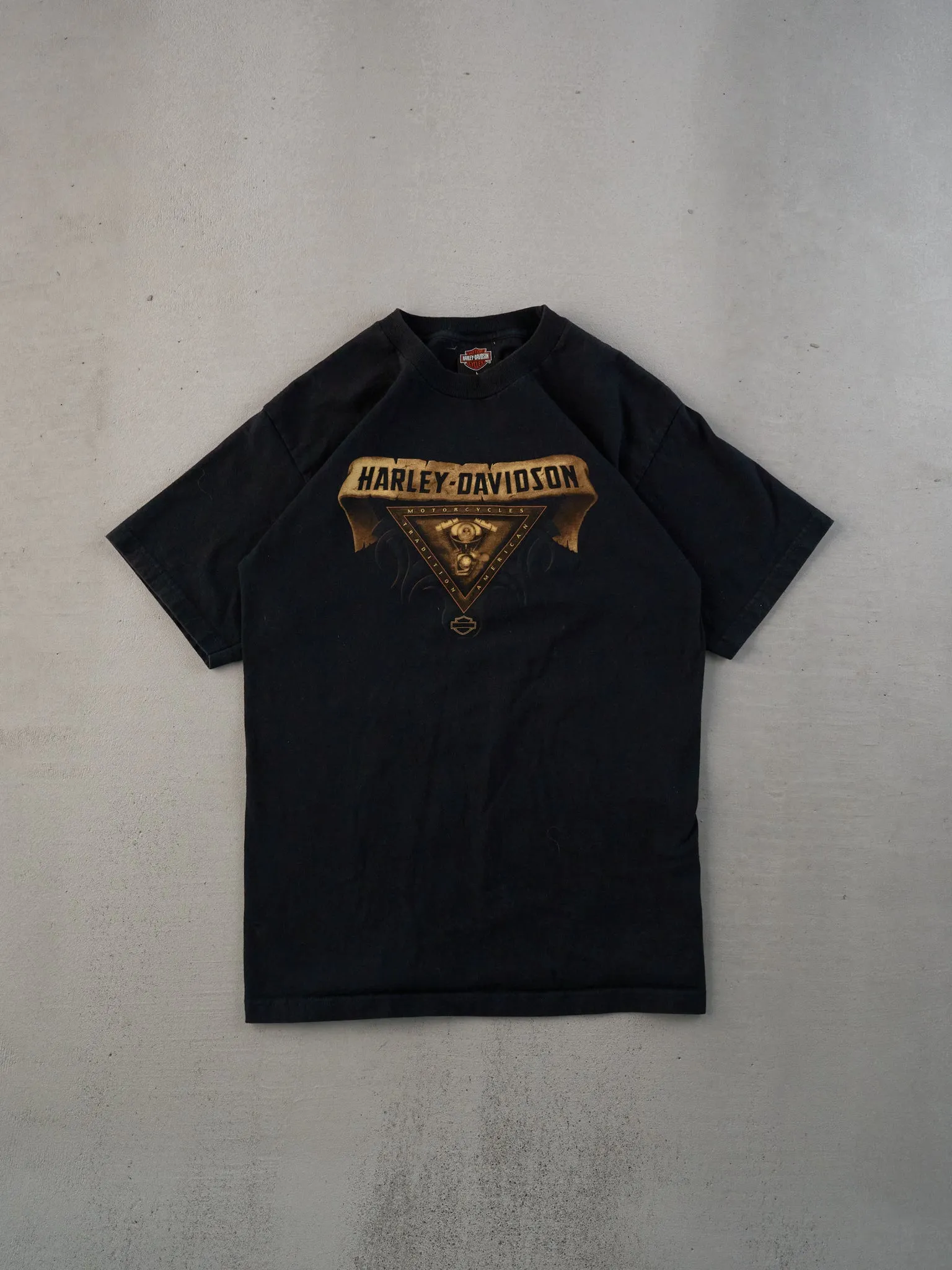 Vintage 03' Black Harley Davidson Texas Graphic Tee (L) sold by Rebalance Vintage