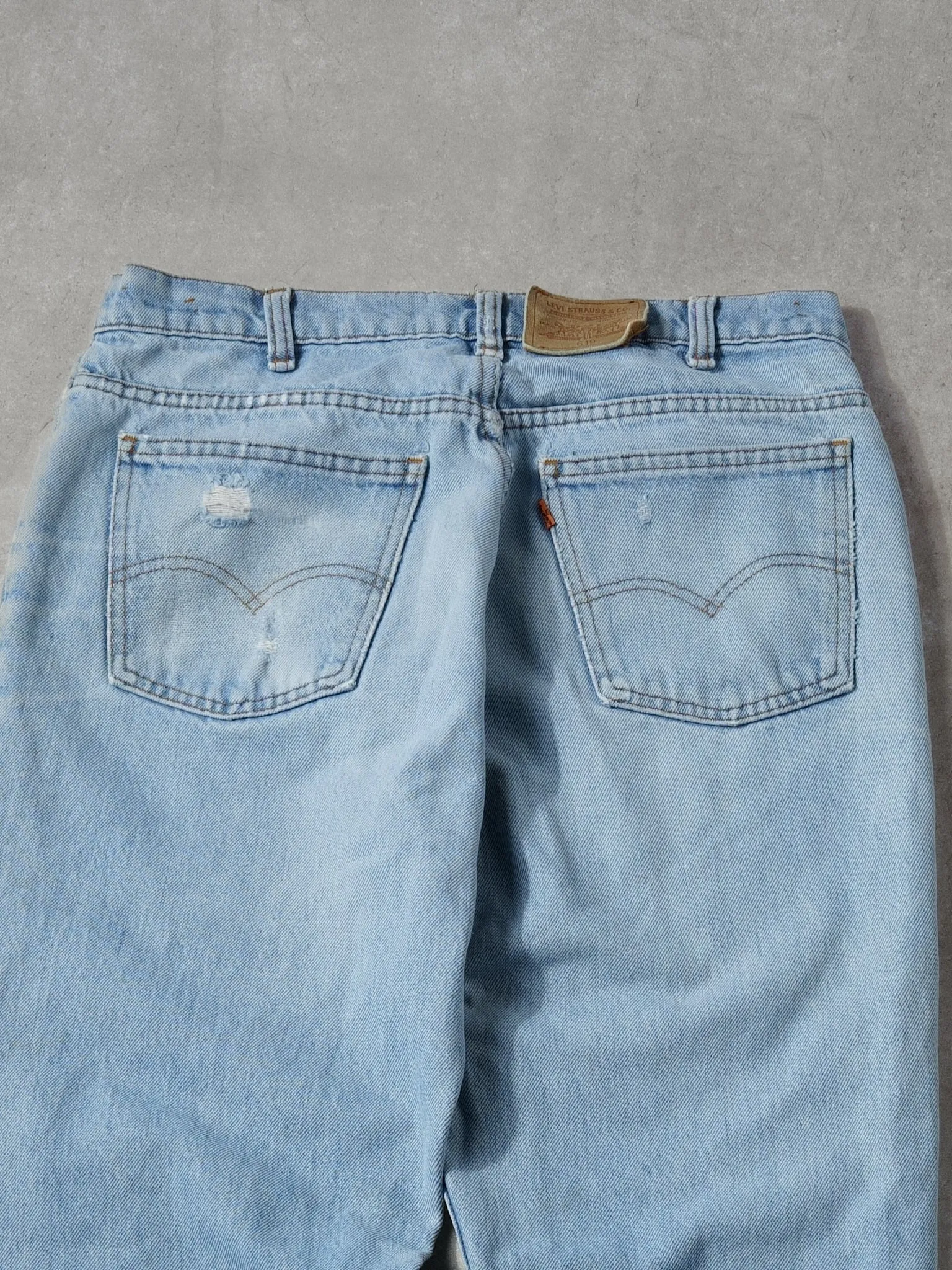 Vintage 70s Light Washed Blue Levi's 619 Denim Jeans (32x28) sold by Rebalance Vintage product image thumbnail 4