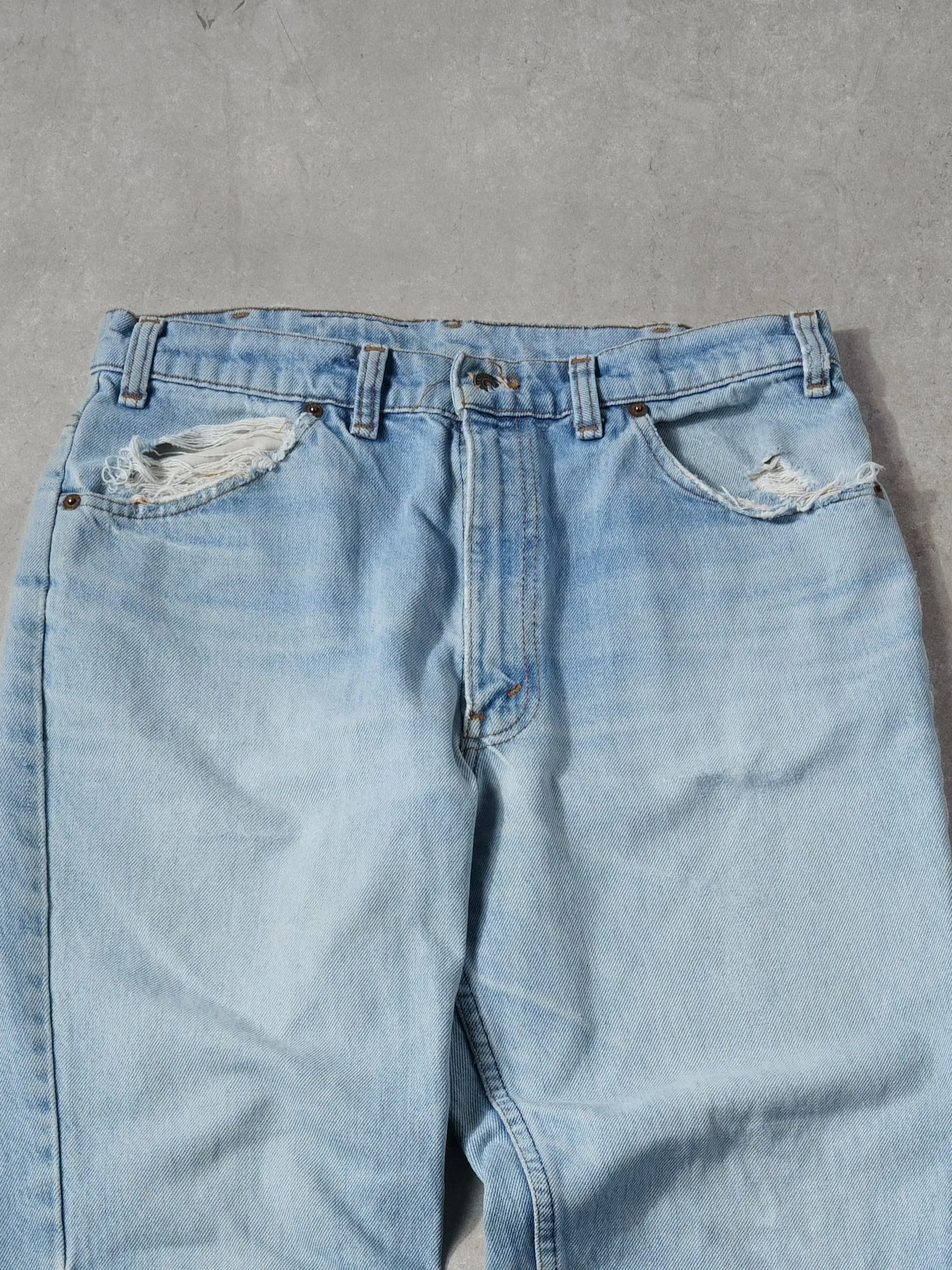 Vintage 70s Light Washed Blue Levi's 619 Denim Jeans (32x28) sold by Rebalance Vintage product image thumbnail 3