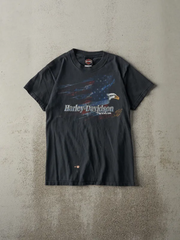 Vintage 03' Faded Black Elgin Illinois Harley Davidson Tee (XS) sold by Rebalance Vintage