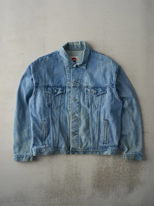 Vintage 90s Light Wash Pepsi Denim Jacket (L) sold by Rebalance Vintage