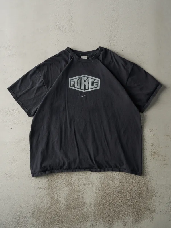 Vintage Y2K Black Nike Air Force Tee (XL) sold by Rebalance Vintage