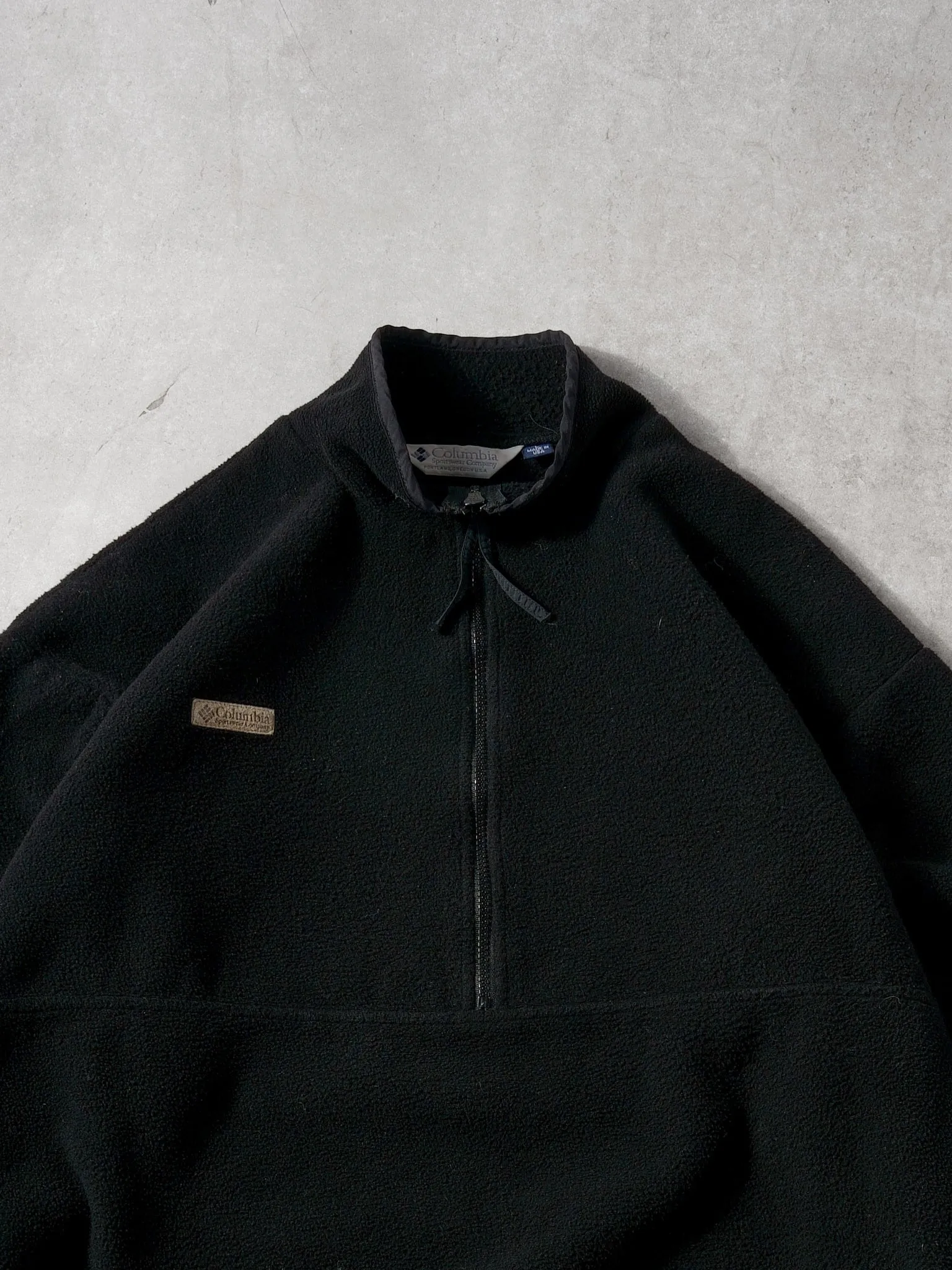 Vintage 90s Black Columbia 1/4 Zip Up (L) sold by Rebalance Vintage product image thumbnail 2
