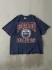 Vintage 90s Navy Blue Edmonton Oilers Tee (L) sold by Rebalance Vintage