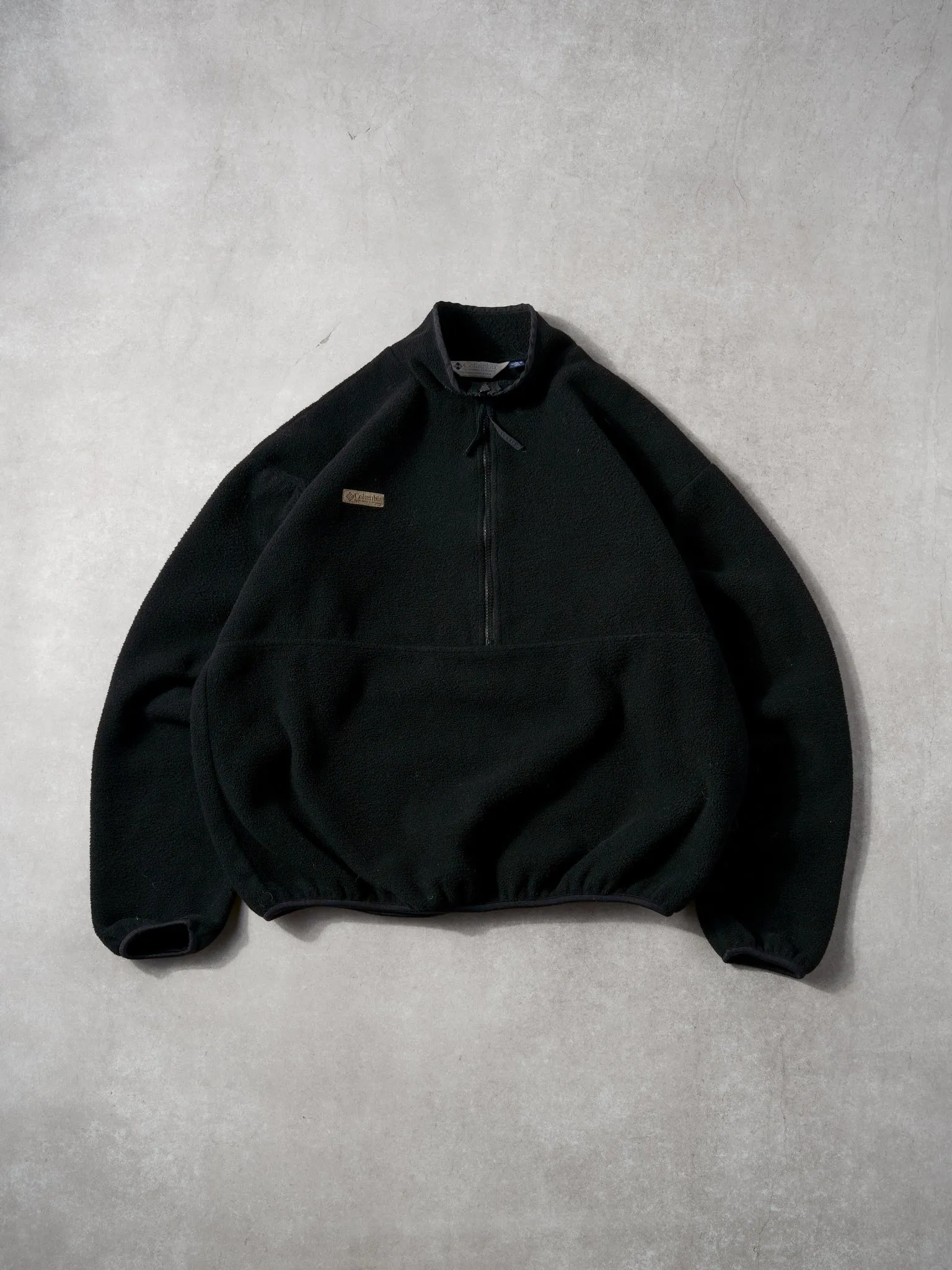 Vintage 90s Black Columbia 1/4 Zip Up (L) sold by Rebalance Vintage