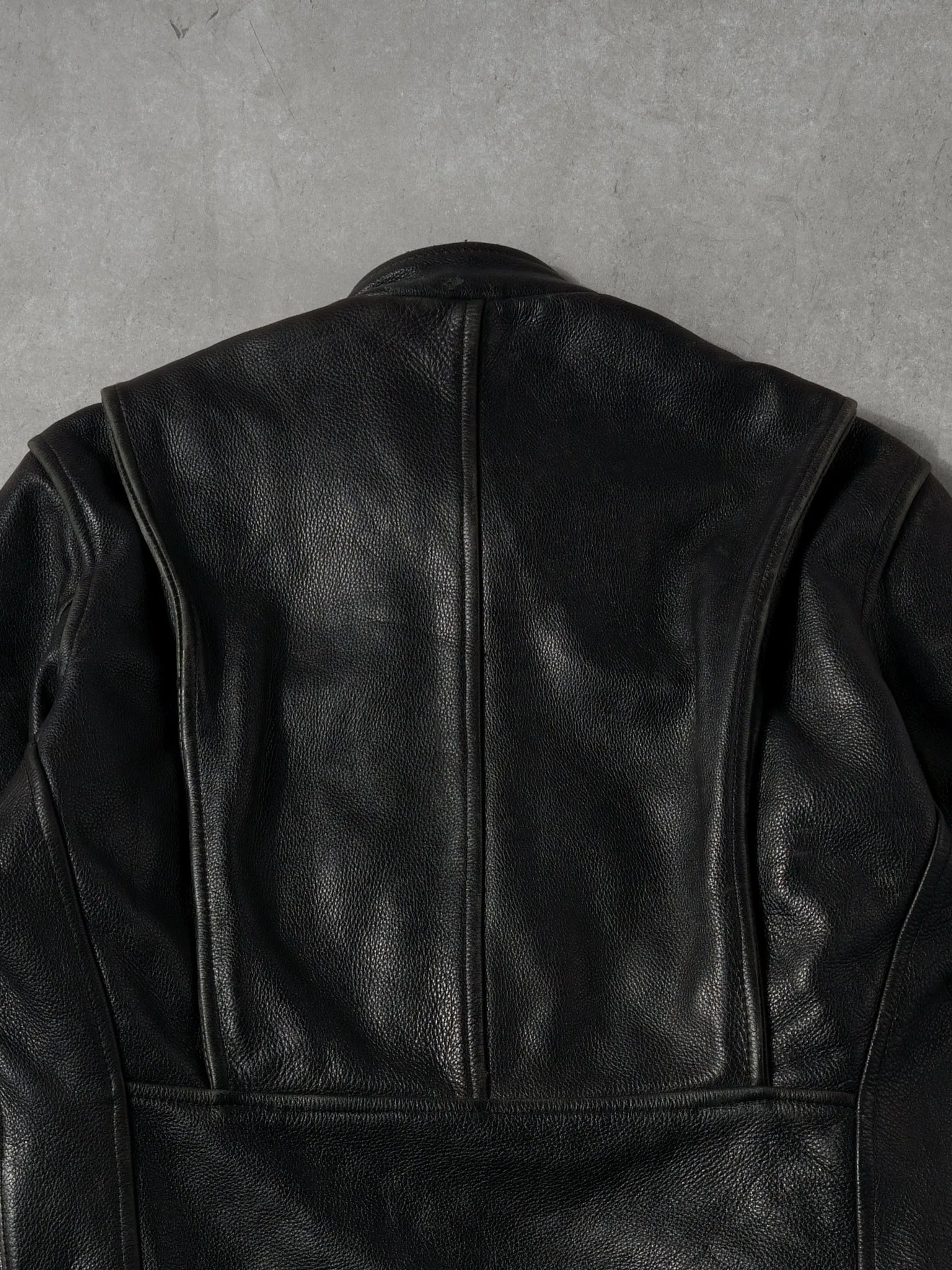 Vintage 90s Black Wilson Leather Biker Jacket (M/L) sold by Rebalance Vintage product image thumbnail 4