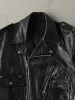 Vintage 80s Black Biker Leather Jacket (M) sold by Rebalance Vintage
