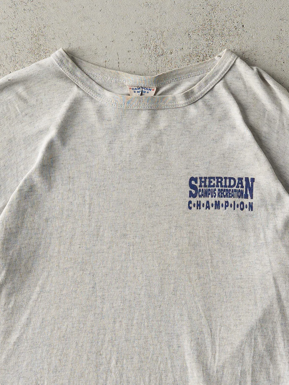 Vintage 90s Heather Grey Sheridan Campus Recreation Tee (M) sold by Rebalance Vintage product image thumbnail 3