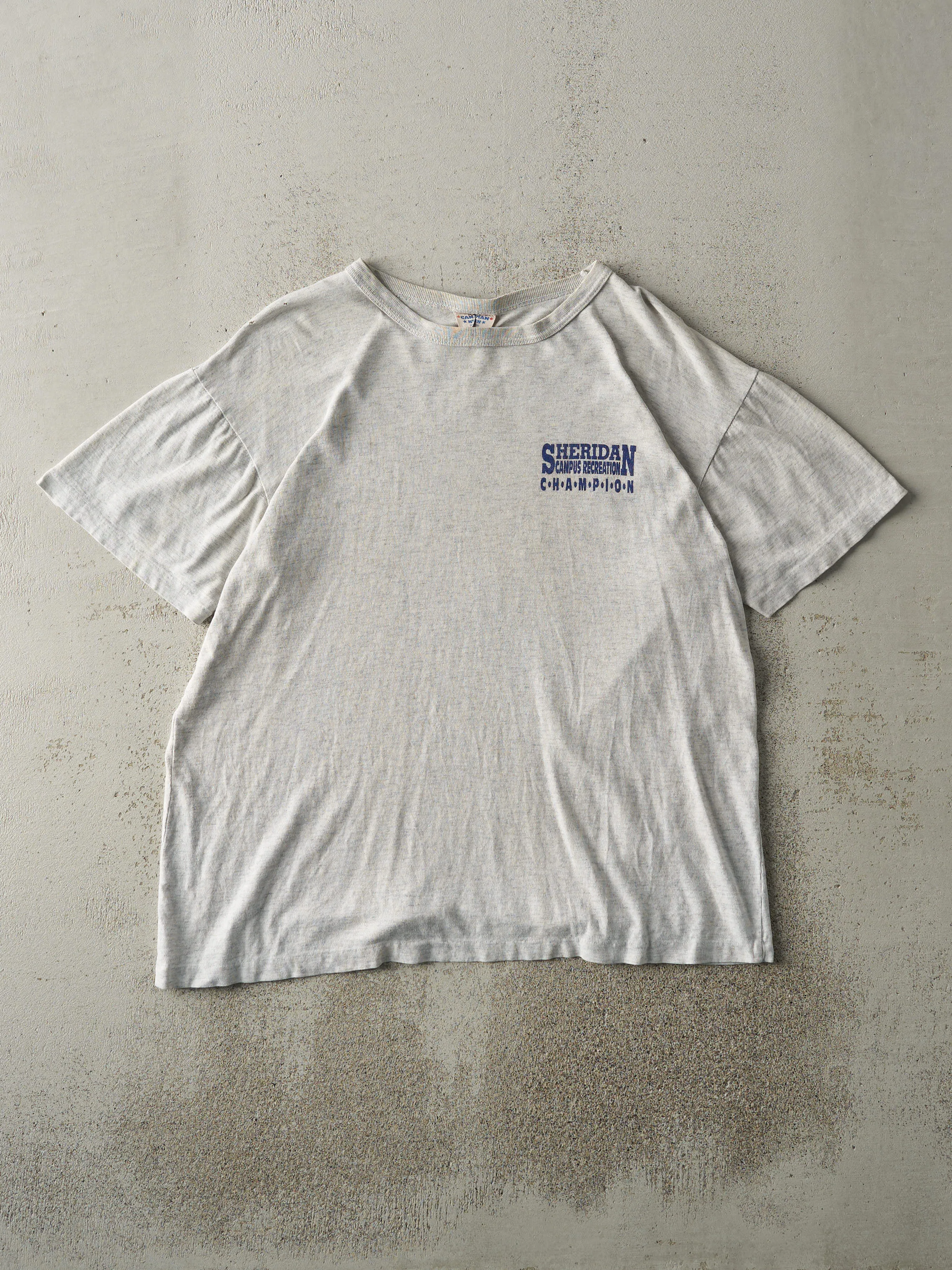 Vintage 90s Heather Grey Sheridan Campus Recreation Tee (M) sold by Rebalance Vintage product image thumbnail 2