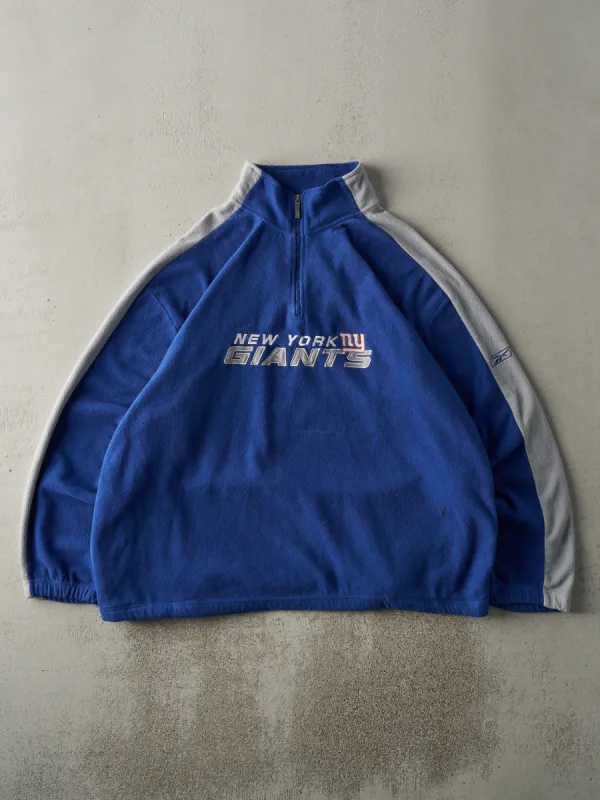 Vintage 90s Blue & Grey New York Giants Quarter Zip Fleece (XXL) sold by Rebalance Vintage