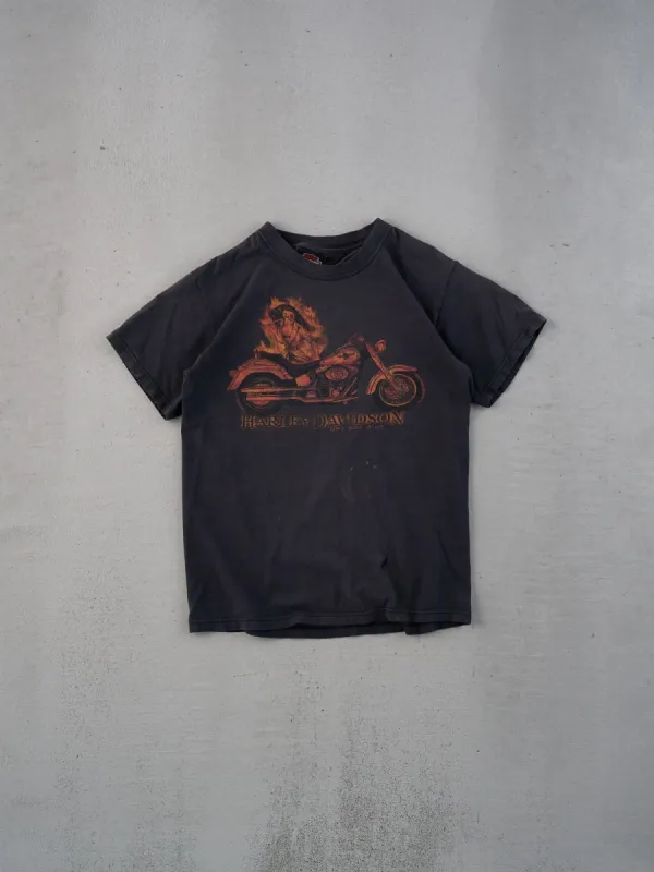 Vintage 07' Washed Black Harley Davidson North Carolina Graphic Tee (XS) sold by Rebalance Vintage