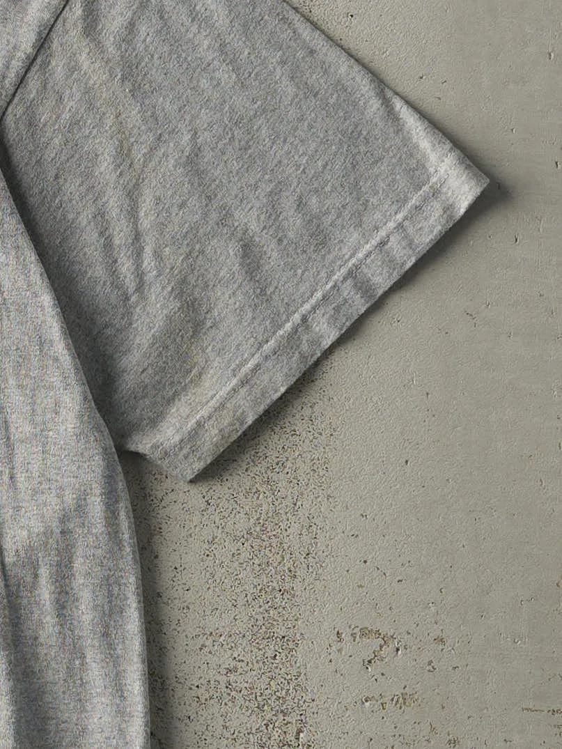 Vintage 90s Grey Adidas Team Logo Tee (M/L) sold by Rebalance Vintage product image thumbnail 4