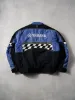 Vintage 80s Blue Yamaha Checkered Racing Jacket (L) sold by Rebalance Vintage