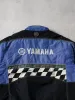 Vintage 80s Blue Yamaha Checkered Racing Jacket (L) sold by Rebalance Vintage