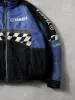 Vintage 80s Blue Yamaha Checkered Racing Jacket (L) sold by Rebalance Vintage