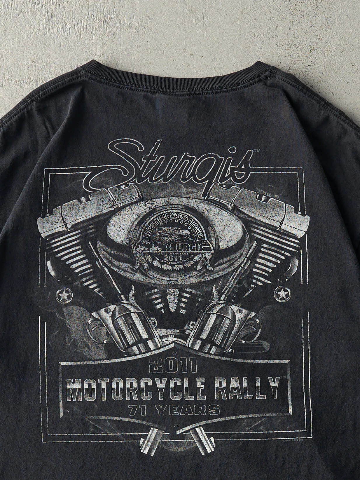 Vintage 11' Black Sturgis Motorcycle Rally Tee (L) sold by Rebalance Vintage product image thumbnail 4