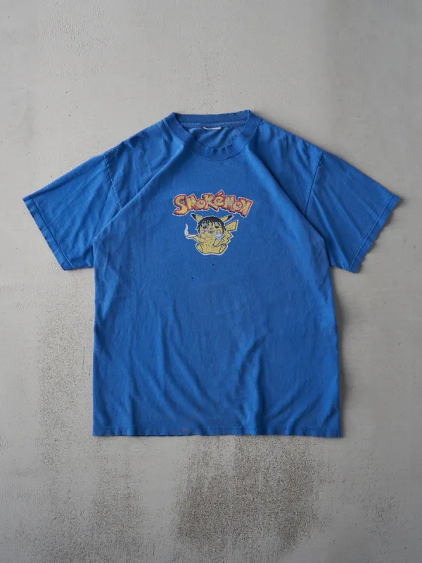 Vintage 90s Royal Blue Smokémon Tee (M) sold by Rebalance Vintage