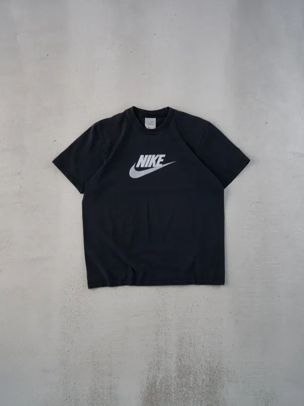 Vintage Y2k Black Nike Emblem Graphic Tee (S/M) sold by Rebalance Vintage