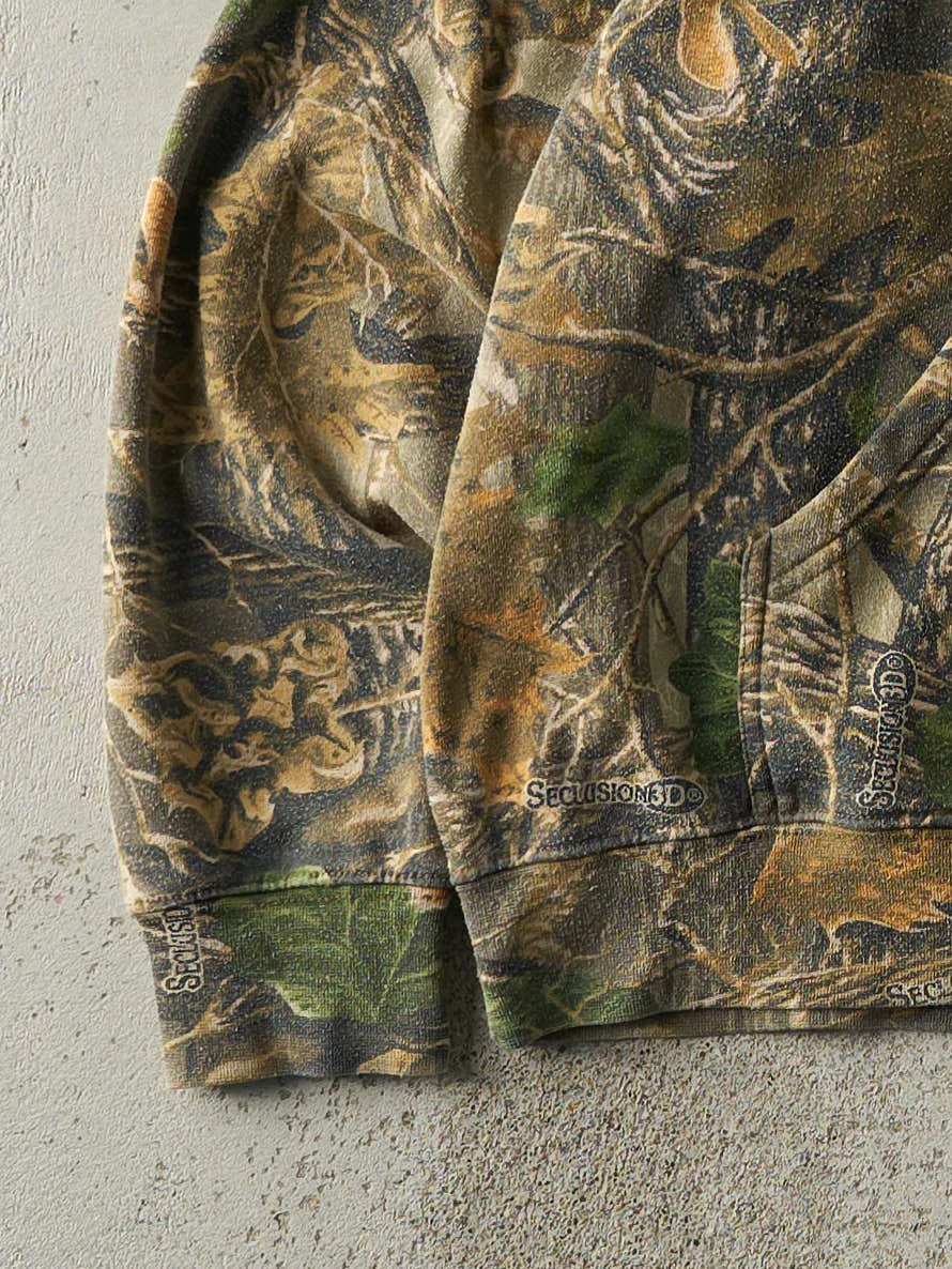 Vintage Y2K Camo Cabela's x Seclusion 3D Boxy Hoodie (M/L) sold by Rebalance Vintage product image thumbnail 3