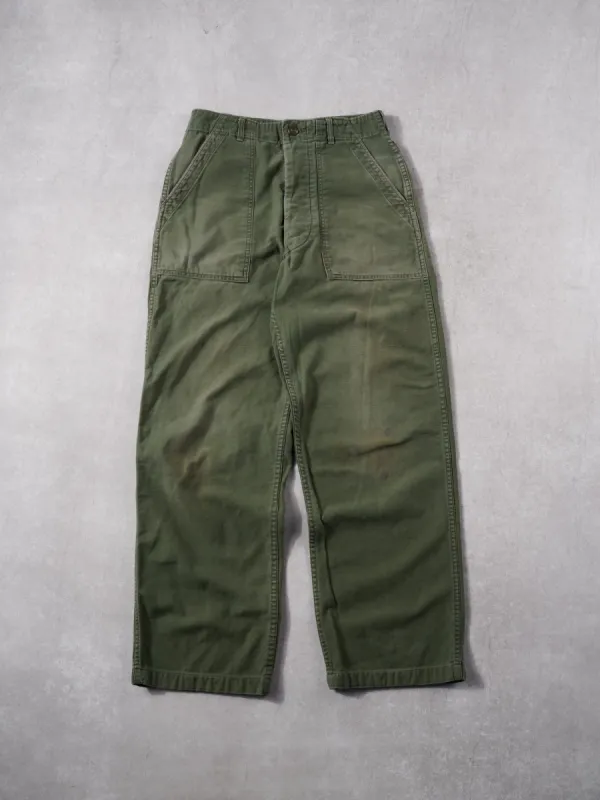 Vintage 70 Green Army OG 107 Pants (28x29) sold by Rebalance Vintage