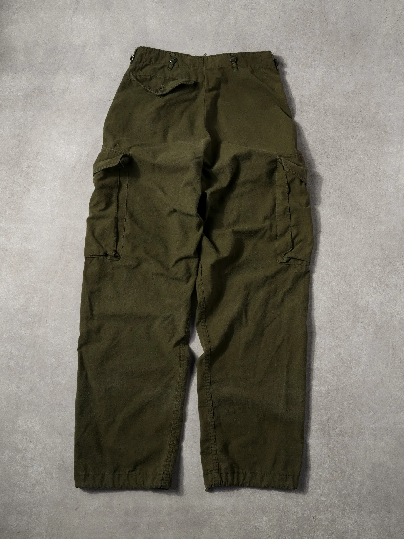Vintage 80s Green Army Parachute Pants (32x30) sold by Rebalance Vintage product image thumbnail 2