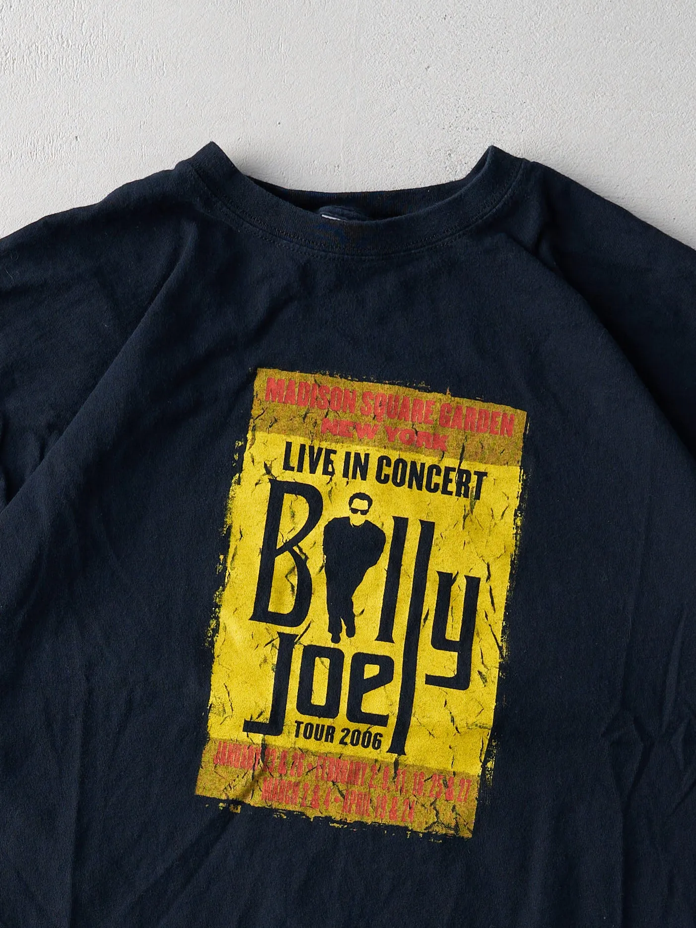 Vintage 06' Black Billy Joel Madison Square Garden Tour Tee (L) sold by Rebalance Vintage product image thumbnail 3