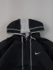 Vintage Y2k Black Nike Hooded Windbreaker Jacket (L/XL) sold by Rebalance Vintage