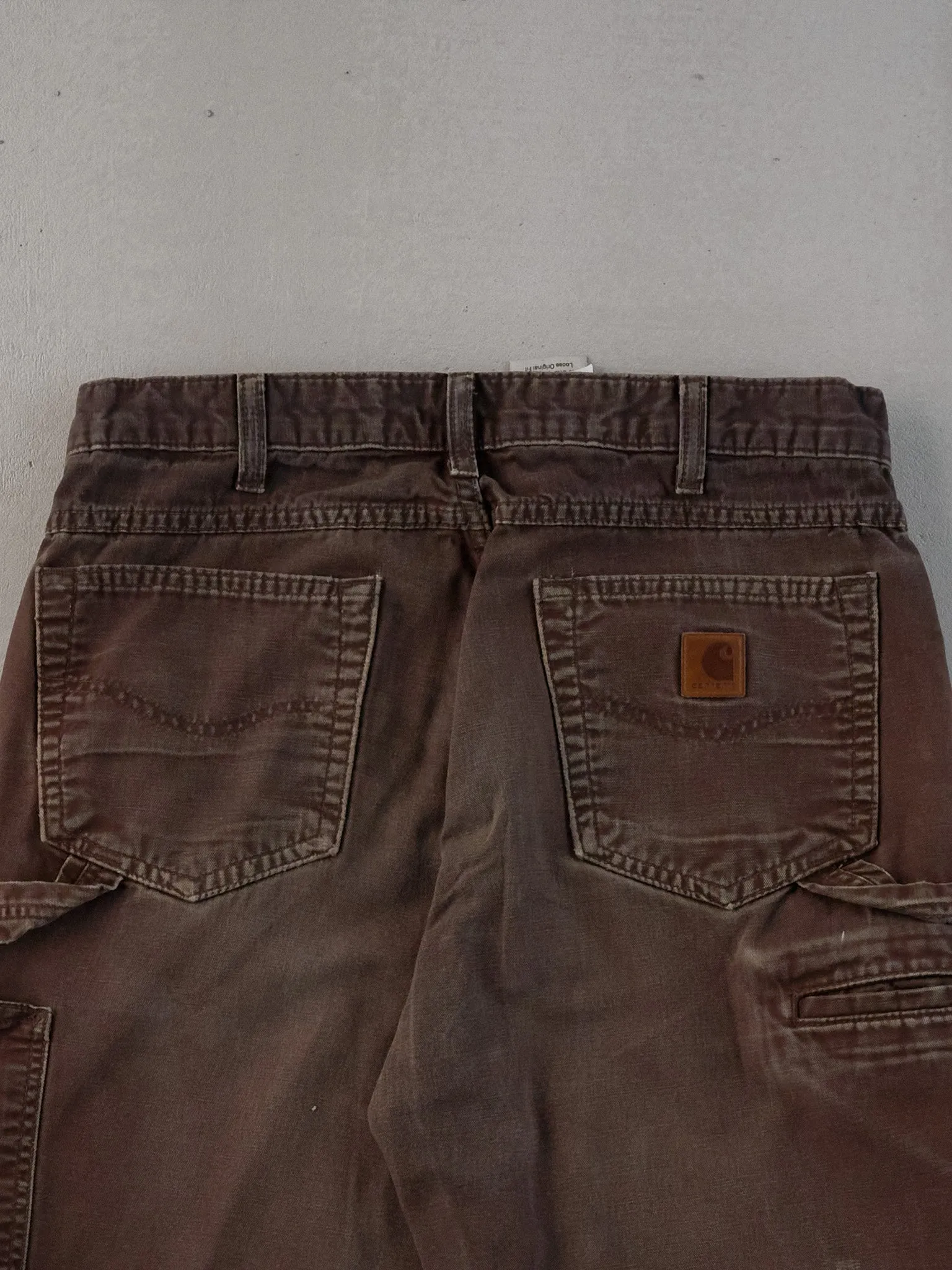 Vintage 90s Brown Carhartt Dungeree Carpenter Pants (32x28) sold by Rebalance Vintage product image thumbnail 4