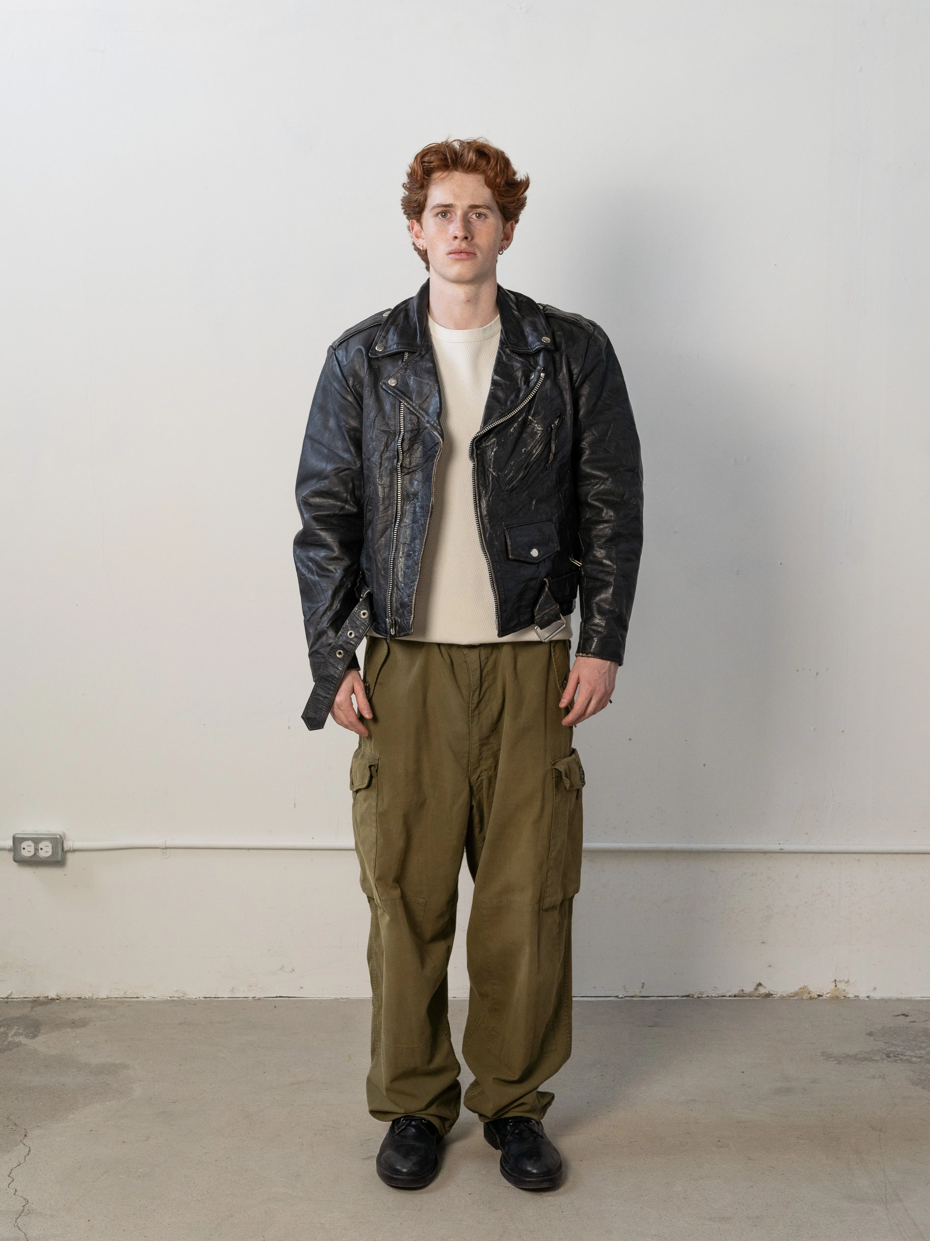 Vintage 80s Black Wilsons Leather Biker Jacket (S) sold by Rebalance Vintage product image thumbnail 2