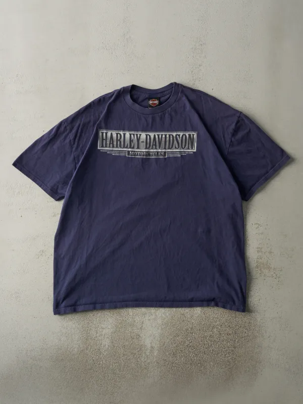 Vintage 02' Navy Blue Orlando Florida Harley Davidson Tee (XXL) sold by Rebalance Vintage