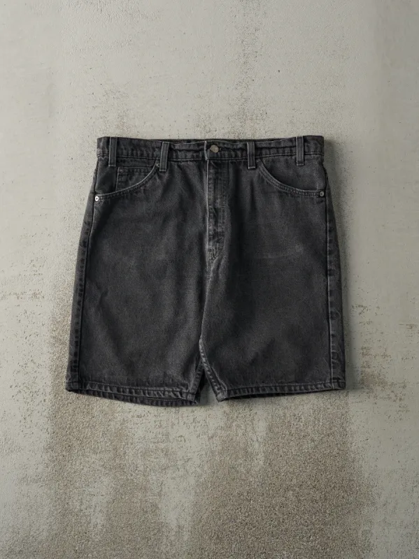 Vintage 90s Black Levi's 505 Orange Tab Denim Shorts (35.5x9) sold by Rebalance Vintage