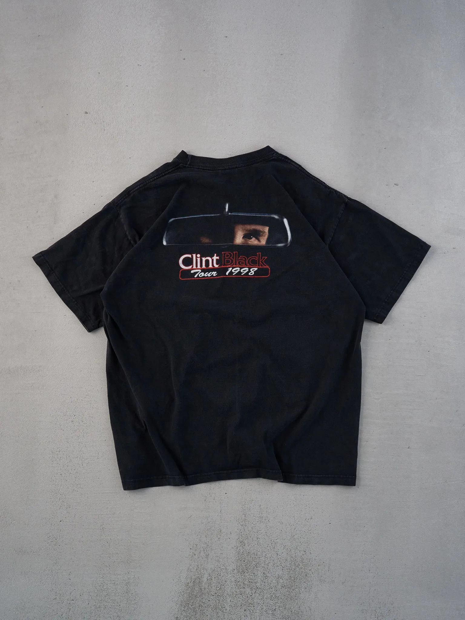 Vintage 98' Black Clint Black Graphic Tee (L) sold by Rebalance Vintage