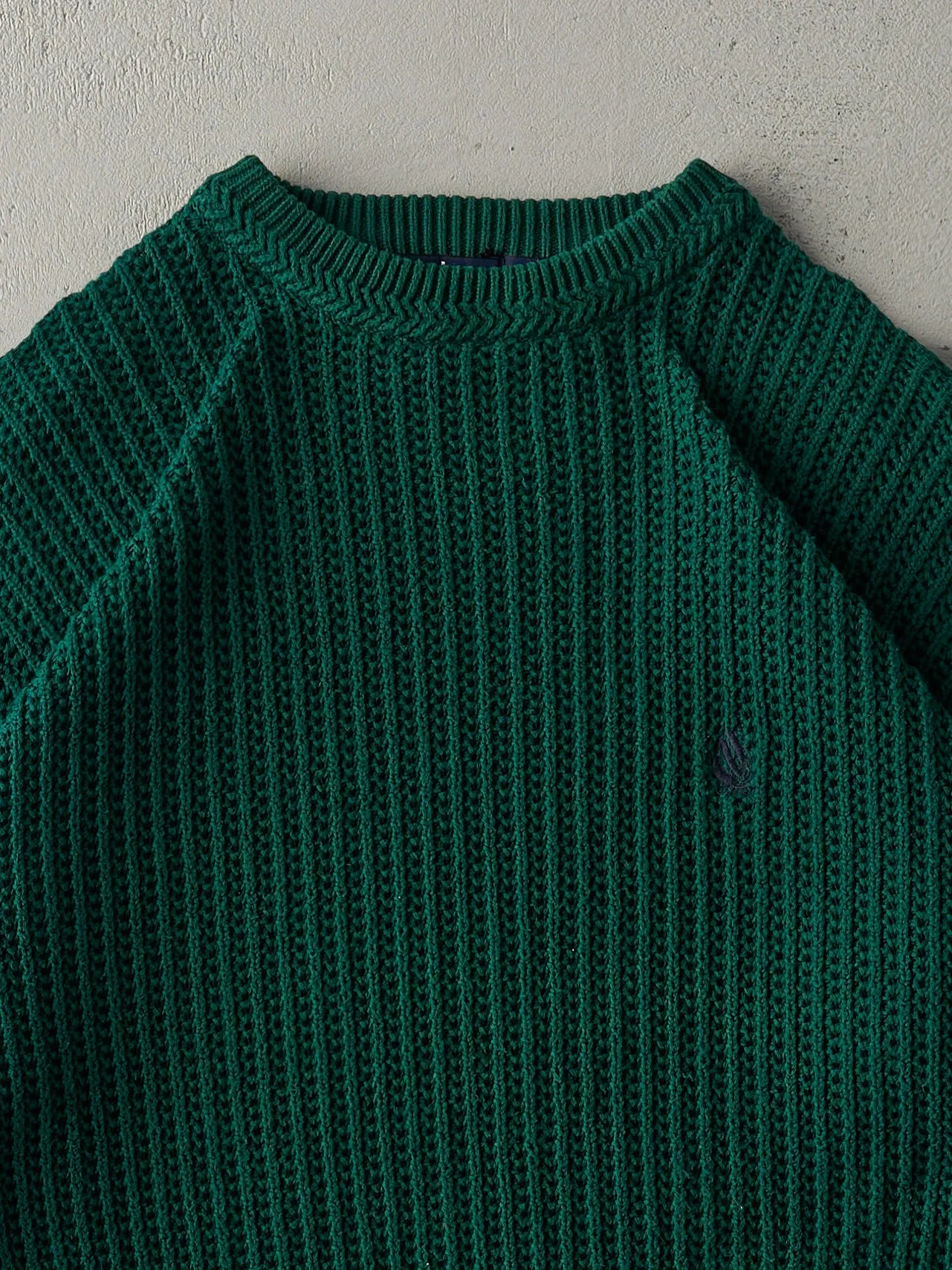 Vintage 90s Forest Green Nautica Knit Sweater (M) sold by Rebalance Vintage product image thumbnail 2
