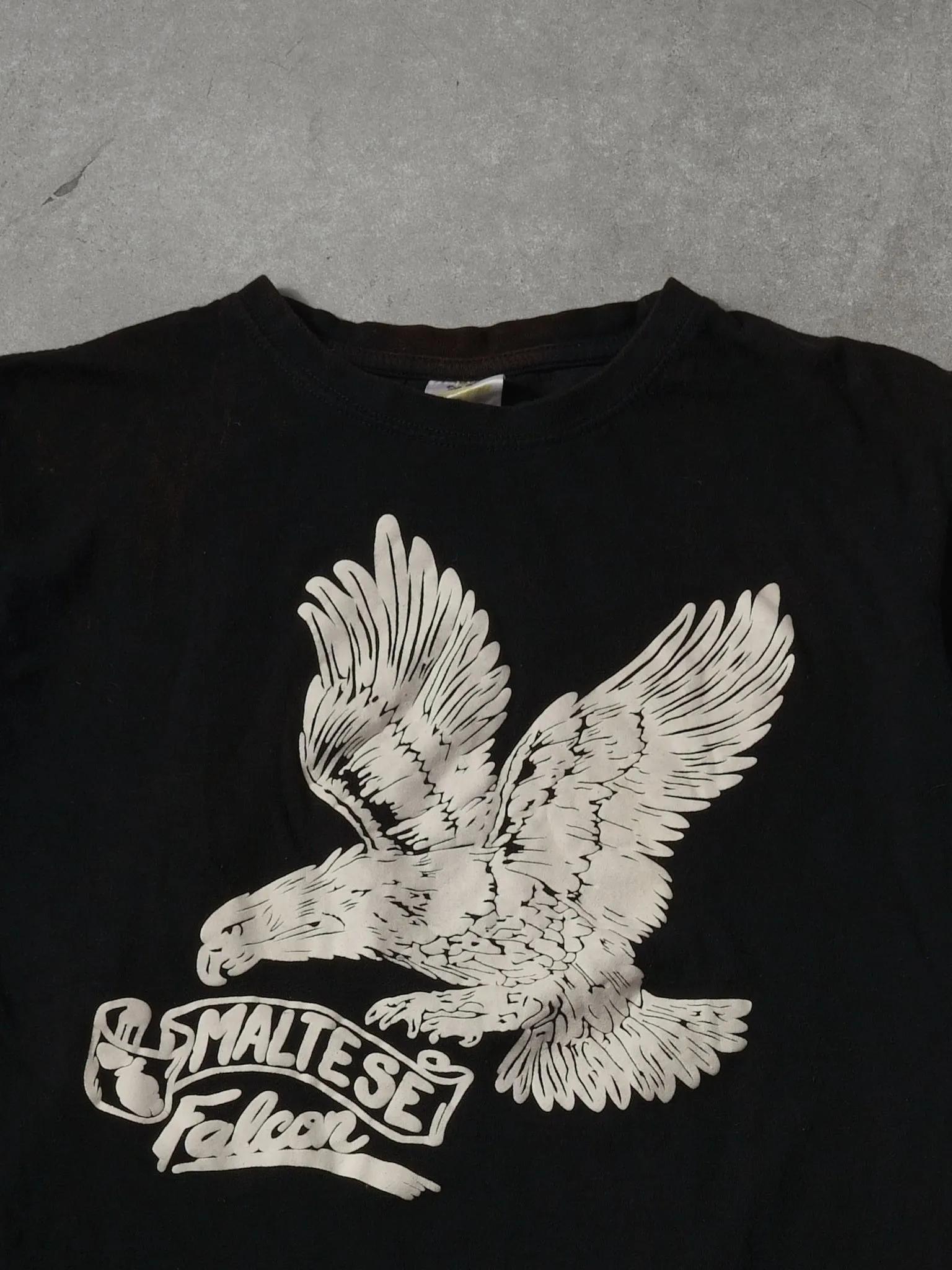 Vintage 90s Black Maltese Falcon Graphic Tee (S) sold by Rebalance Vintage product image thumbnail 2