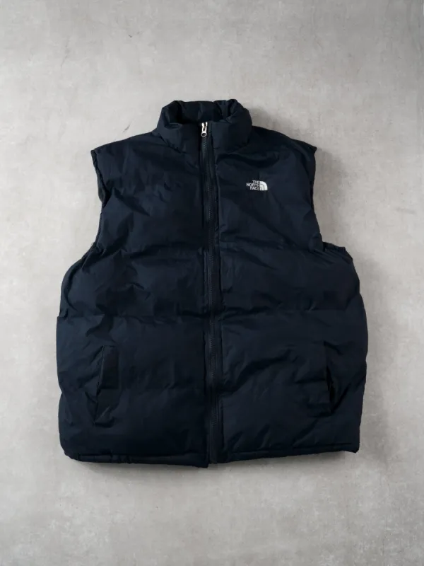 Vintage 90s Navy Blue Northface Puffer Vest (L) sold by Rebalance Vintage