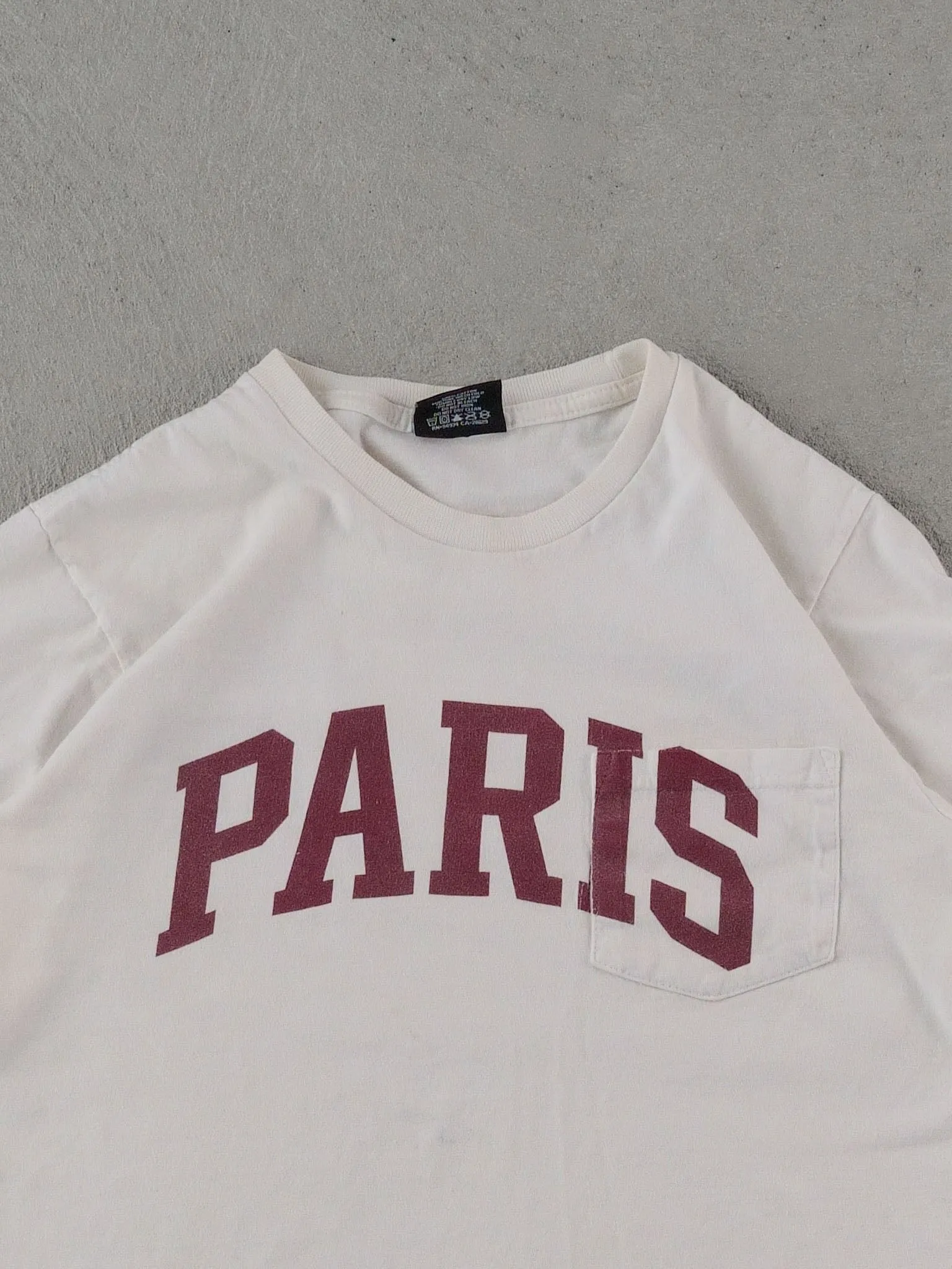 2000s White Stussy Paris Tee (S) sold by Rebalance Vintage product image thumbnail 2