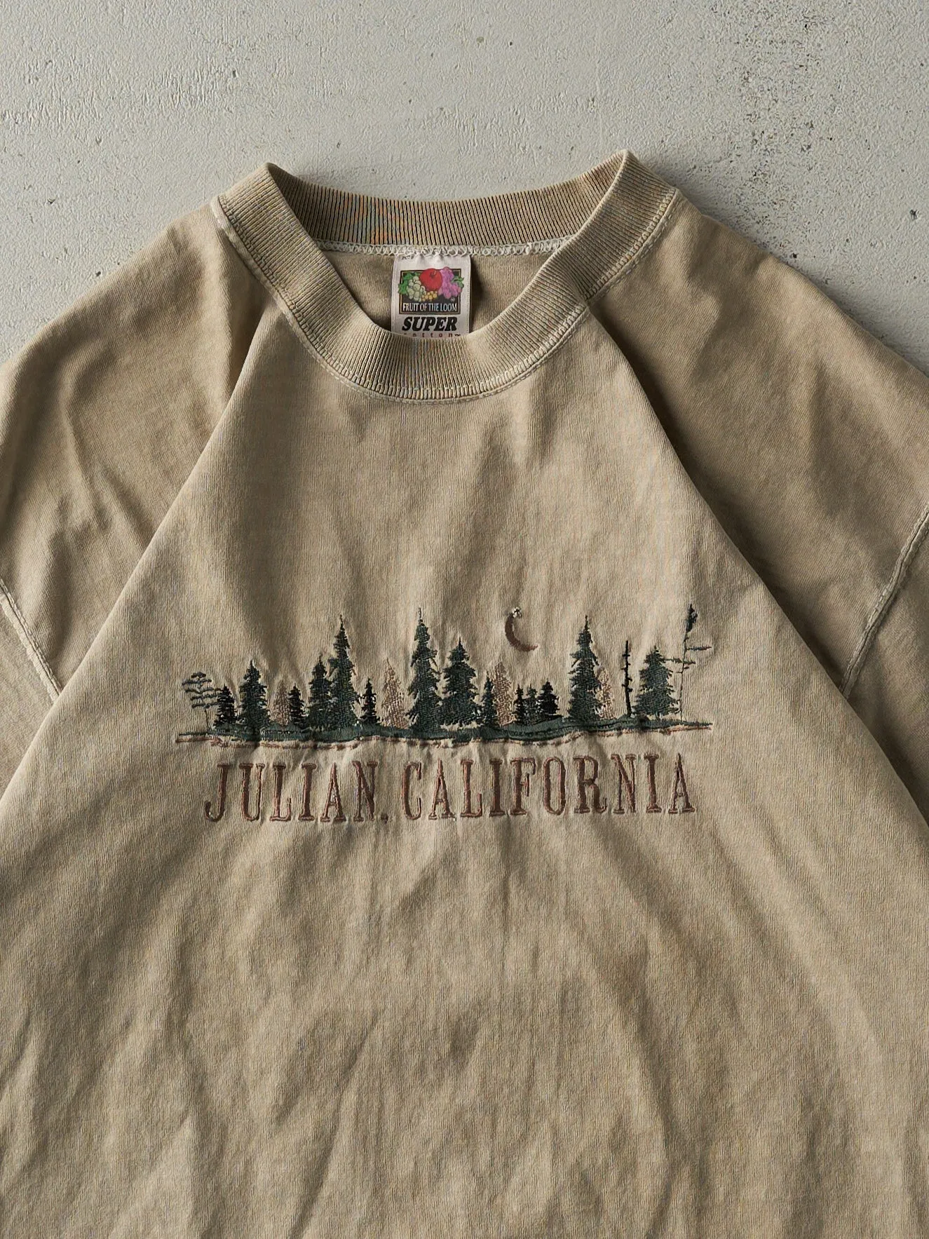 Vintage 90s Beige Embroidered Julian California Tee (M) sold by Rebalance Vintage product image thumbnail 2
