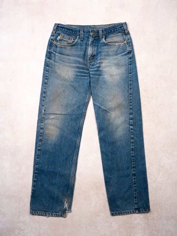Vintage Blue Carhartt Traditional Fit Jeans (32 x 31) sold by Rebalance Vintage