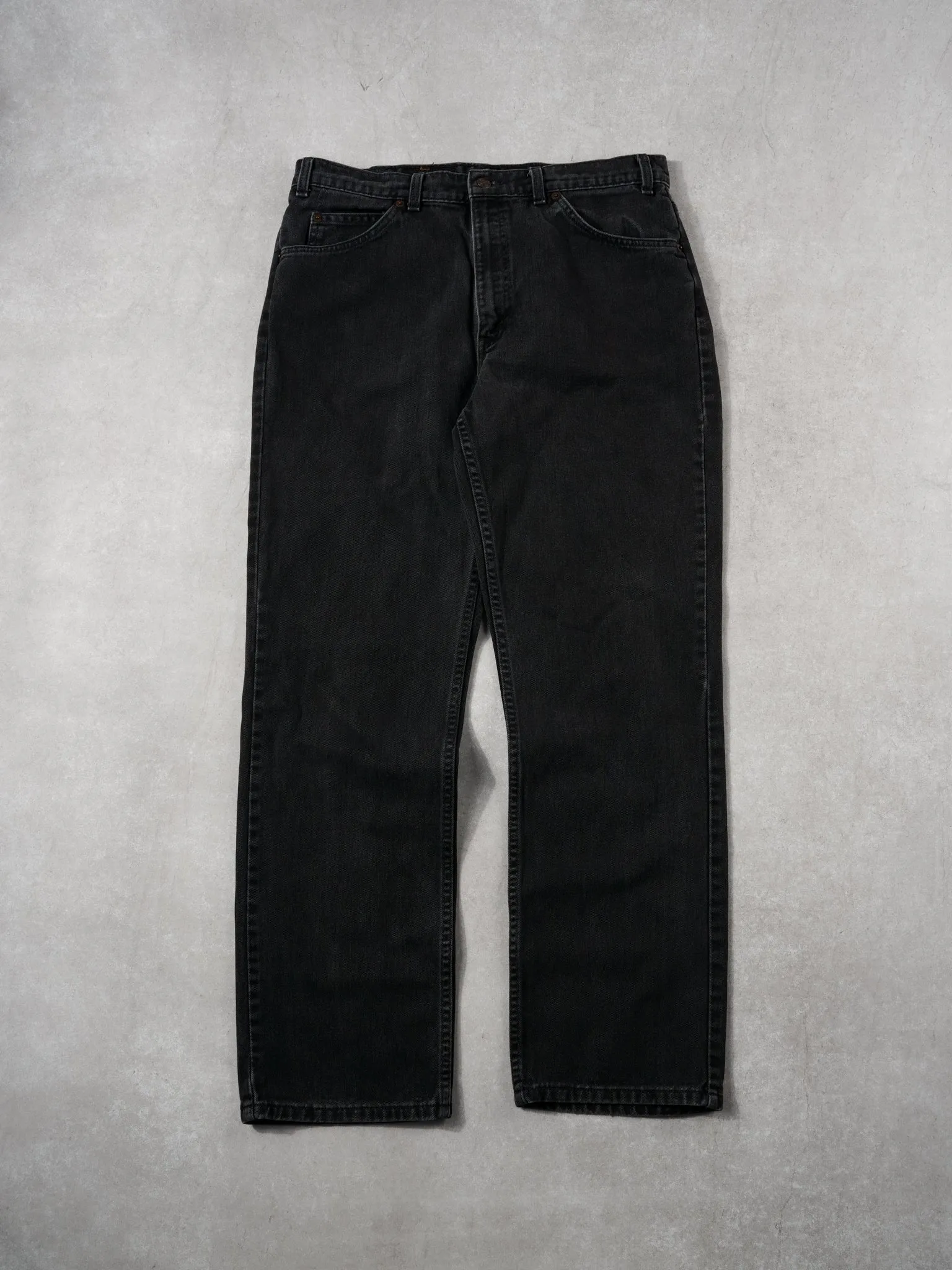Vintage 80s Black Levi Denim Jeans (34 x 31) sold by Rebalance Vintage