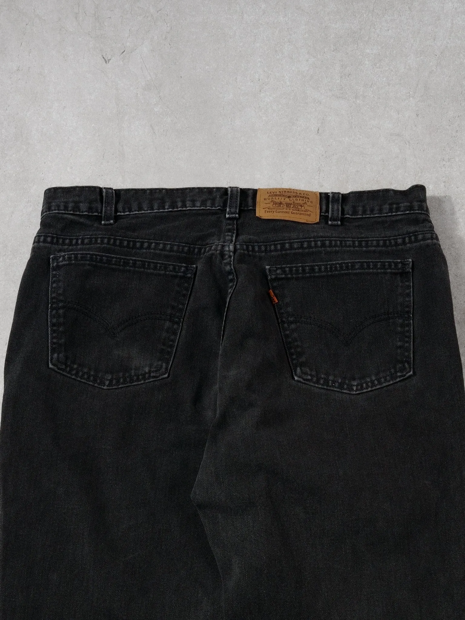 Vintage 80s Black Levi Denim Jeans (34 x 31) sold by Rebalance Vintage product image thumbnail 4