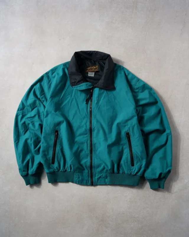 Vintage 90s Turquoise Eddie Bauer Collared Windbreaker (XL) sold by Rebalance Vintage