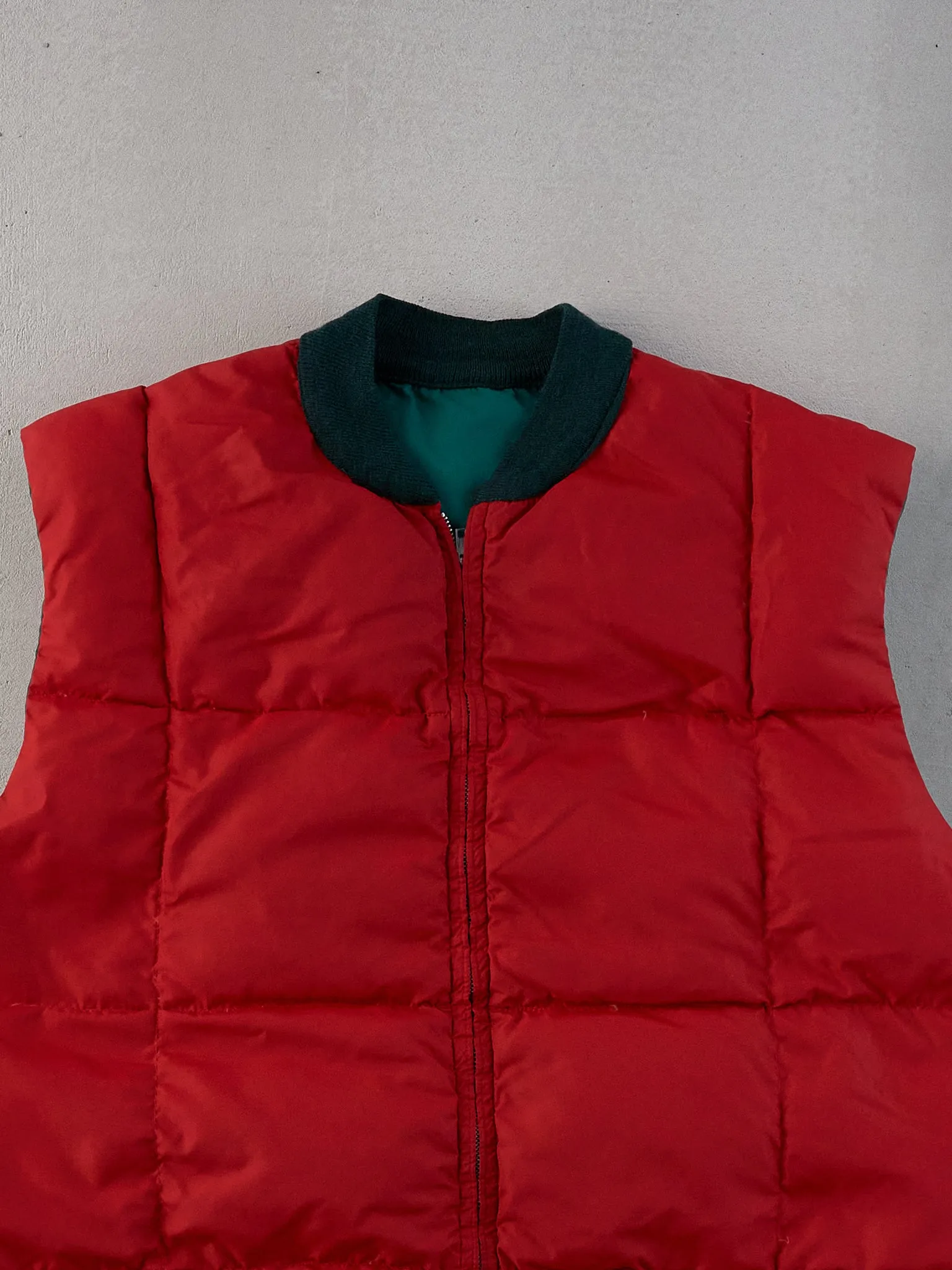 Vintage 90s Green and Red Chill Dodger Reversible Puffer Vest (L) sold by Rebalance Vintage product image thumbnail 4