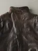 Vintage 80s Brown Boundary Waters Leather Bomber Jacket (L) sold by Rebalance Vintage