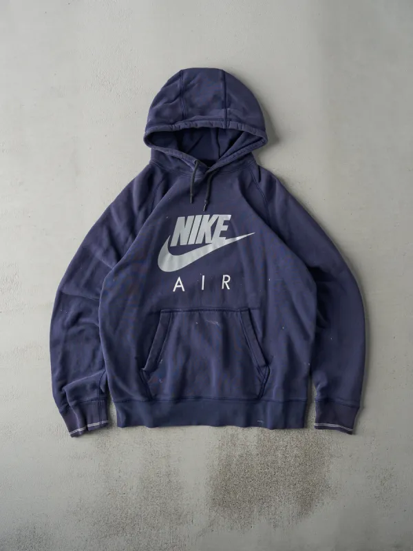 Vintage Y2K Navy Nike Air Logo Hoodie (L) sold by Rebalance Vintage