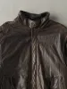 Vintage 80s Brown Boundary Waters Leather Bomber Jacket (L) sold by Rebalance Vintage